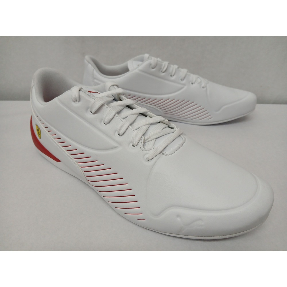Puma Mens Scuderia Ferrari Drift Cat 7S Ultra Driving Shoe 306424-06 White Sz 11